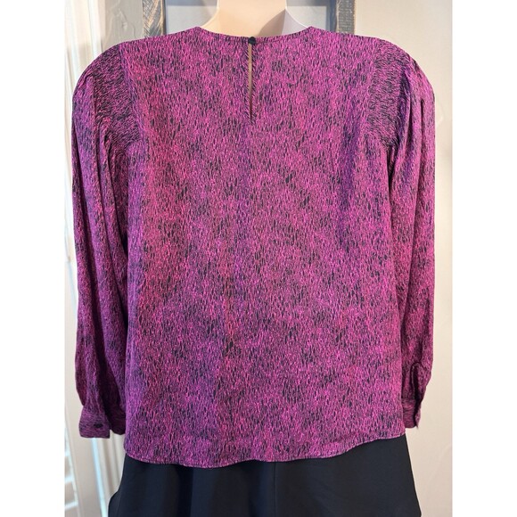 Worthington Women's Raspberry and Black Print Size XL - Picture 7 of 7